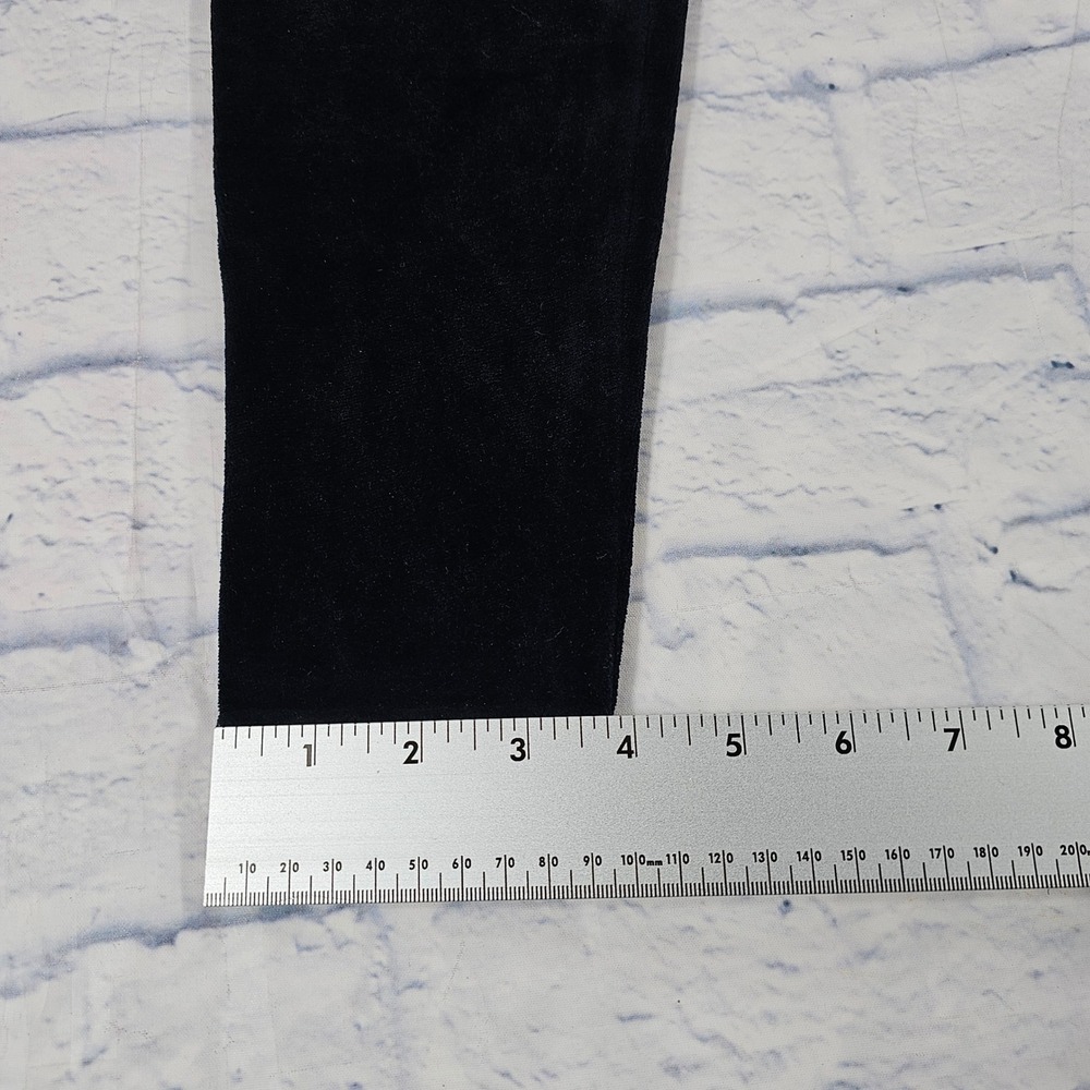 DKNY Velvet Catsuit Womens S Black Mock Neck Sleek VINTAGE Jumpsuit Luxe - Picture 6 of 13